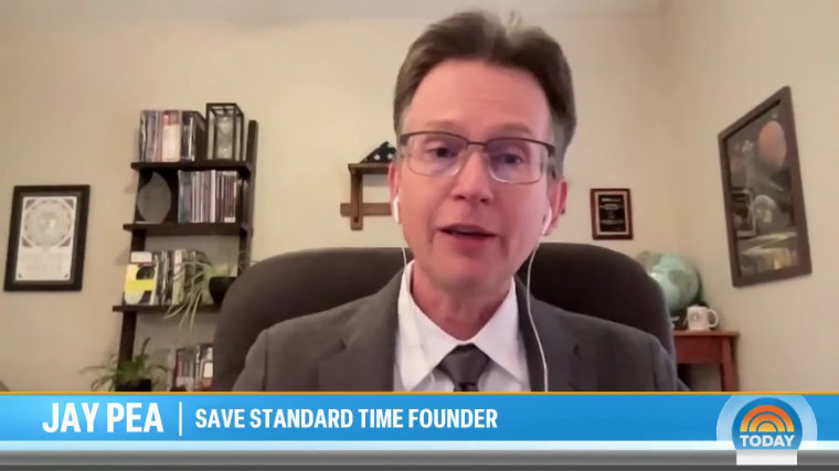 Photo of Save Standard Time’s President on NBC Today